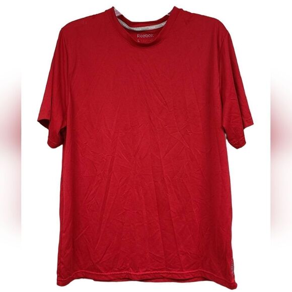 Reebok Other - Reebok Men's Large Red Casual Tee Short Sleeve Crewneck T-Shirt Quick Dry Active